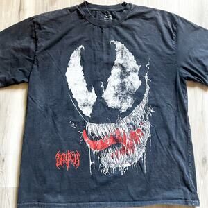 SPIDER-MAN VENOM T-SHIRT Loiter x Marvel Vintage Black Mens Sz X-Large EUC